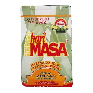 Precooked Instant White Corn Flour 1Kg HARI MASA