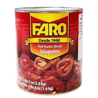 Sliced Red Jalapeno 2,8 kg FARO