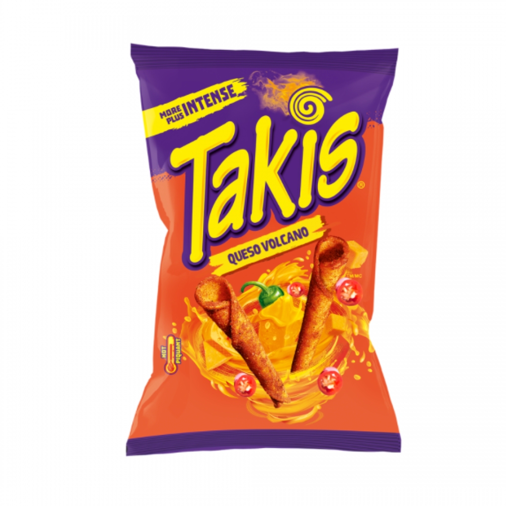 Σνακ Καλαμποκιού με Τσίλι και Τυρί - Takis Queso Volcano 90g TAKIS