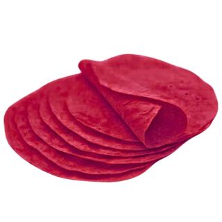 Τορτίγιες Σίτου με Κόκκινο Παντζάρι 25cm (10'') 10pcs RICO RICO