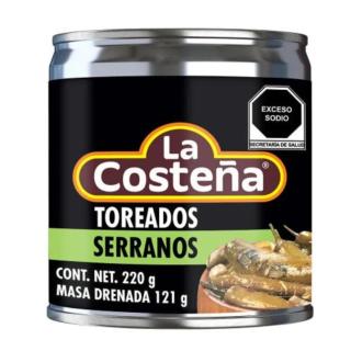 Roasted Serrano Peppers - Toreados Serranos 220g LA COSTENA