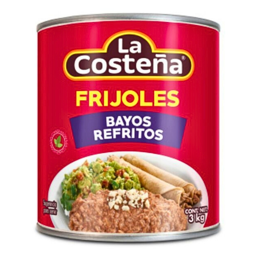 Refried Pinto Beans - Pinto Refritos Bayos 3kg LA COSTENA