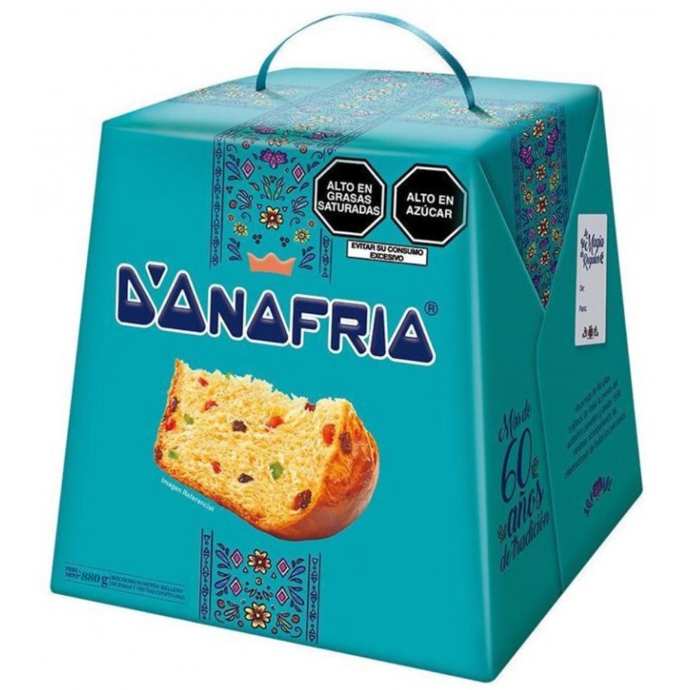 Paneton Relleno De Pasas Y Frutas Confitadas 880g D'ONDOFRIO