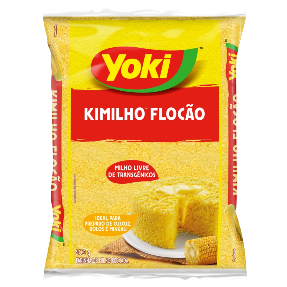 Kimilho Flocao - Σπασμένο Κίτρινο Καλαμπόκι (Νιφάδες) 400g YOKI