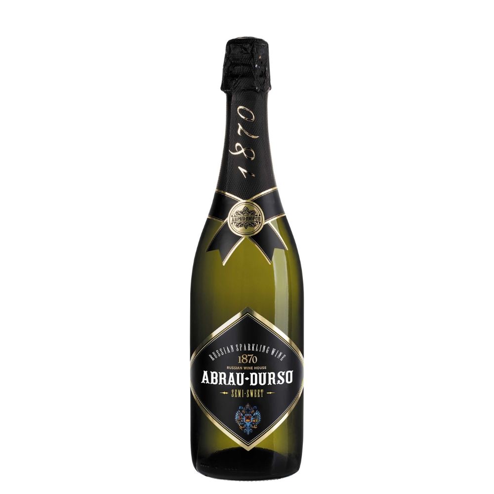 White Semi-Sweet Sparkling Wine 11.5% vol. 750ml - Шампанское Абрау Дюрсо полуладкое белое  - ABRAU DURSO