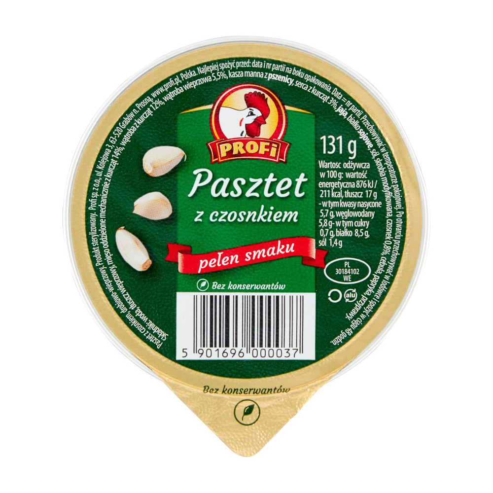 Chicken Pate Garlic 131g PROFI