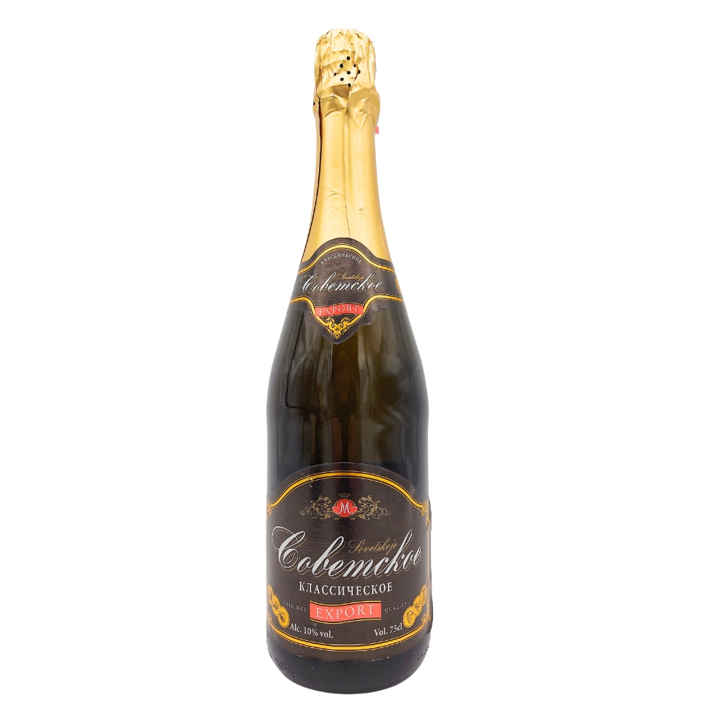 Sparkling Semi-Sweet Classic Cider 10% vol.  Шампанское Советское классическое полусладкое 750ml SOVIETSKOE