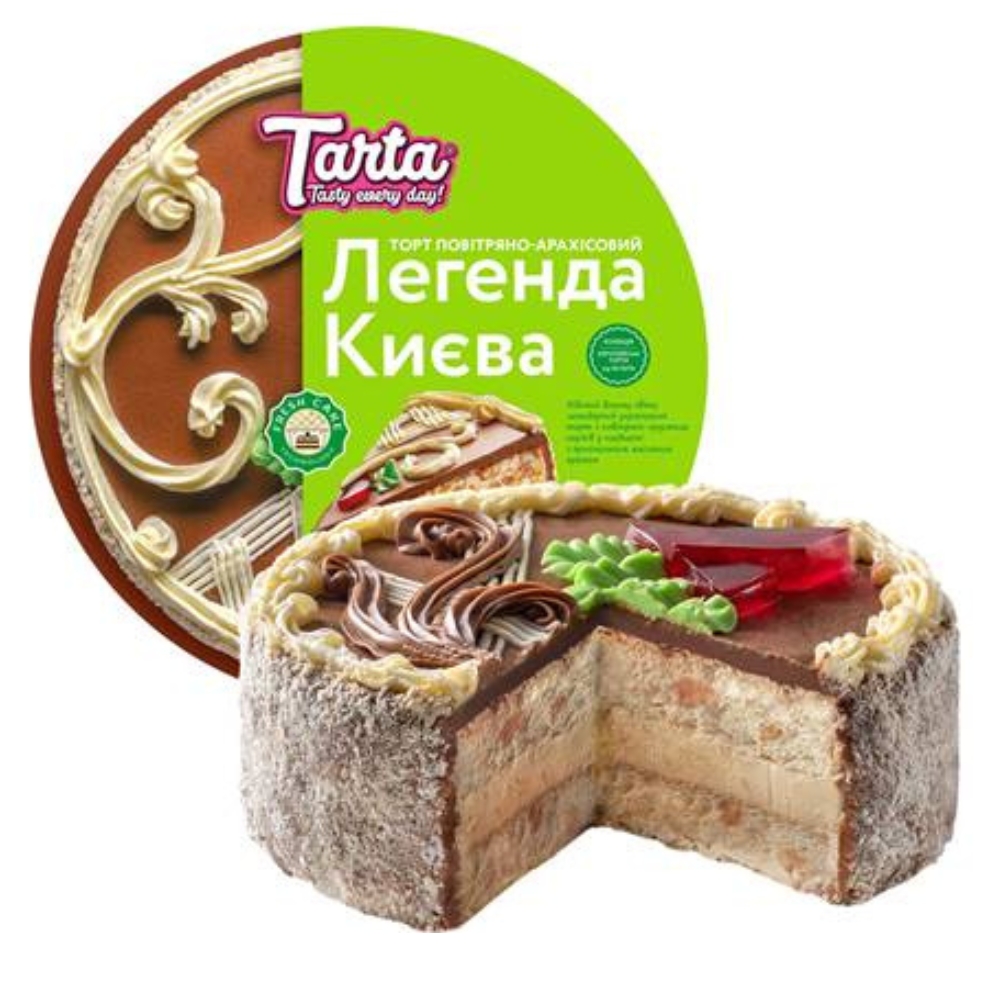 "Legend of Kiev" with Peanuts Cake Frozen -торт "Легенда Киева" 450g TARTA