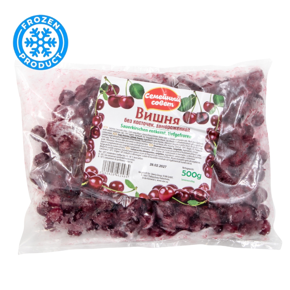Βύσσινα Κατεψυγμένα - Ягоды Вишня без кост. замороженная 500g  SEMEJNY SOVET