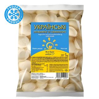 Πελμένι με Χοιρινό Κατεψυγμένα -  Пельмени Украинские 1000g UKRAINKA