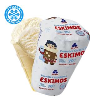 Eskimos Παγωτό Πλομπίρ με Γεύση Βανίλιας σε Βάφλα 150ml (70g) RUD