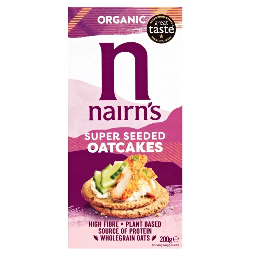 Βιολογικά Πολύσπορα Κράκερ Βρώμης 200g NAIRN'S