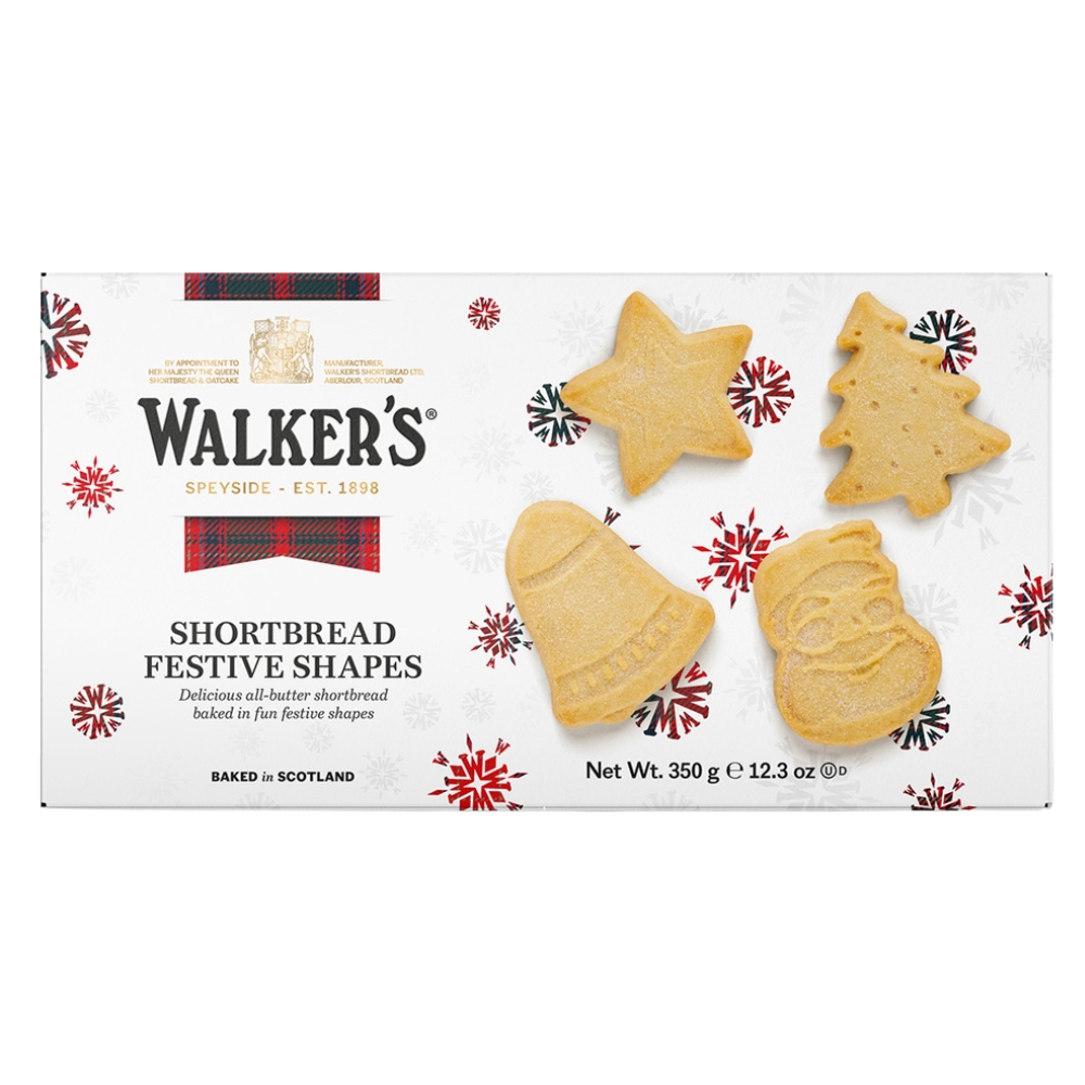 Μπισκότα Βουτύρου FESTIVE SHAPES 350g WALKERS