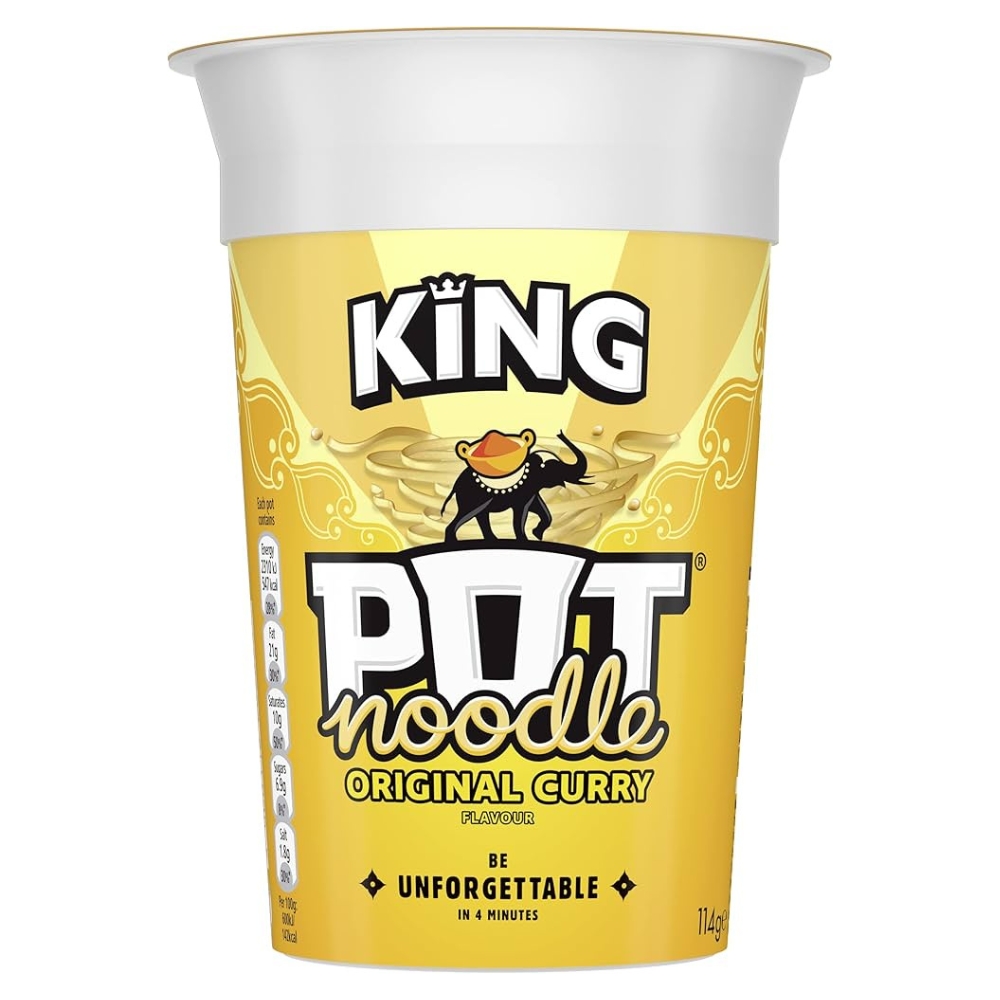 Στιγμιαία Νουντλς Γεύση Κάρρυ 114g KING POT
