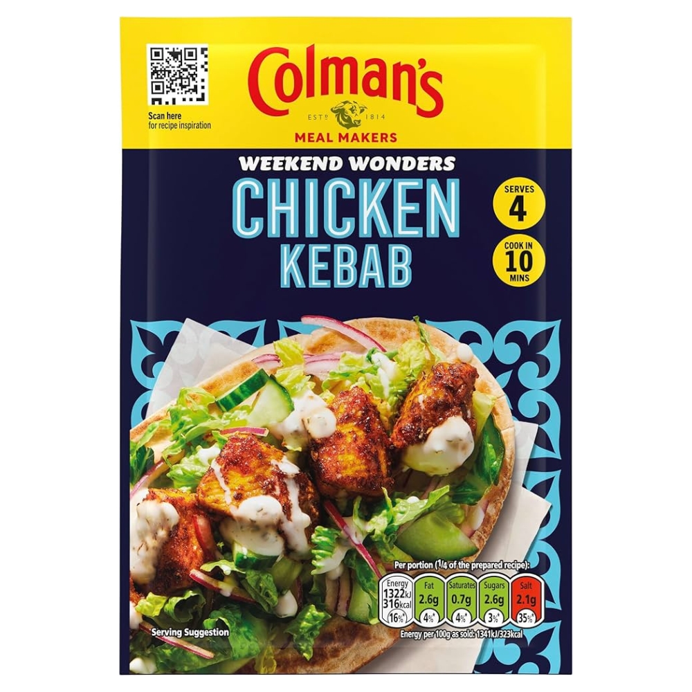 Μείγμα για Σάλτσα για Κοτόπουλο Κεμπάπ 30g COLMAN'S