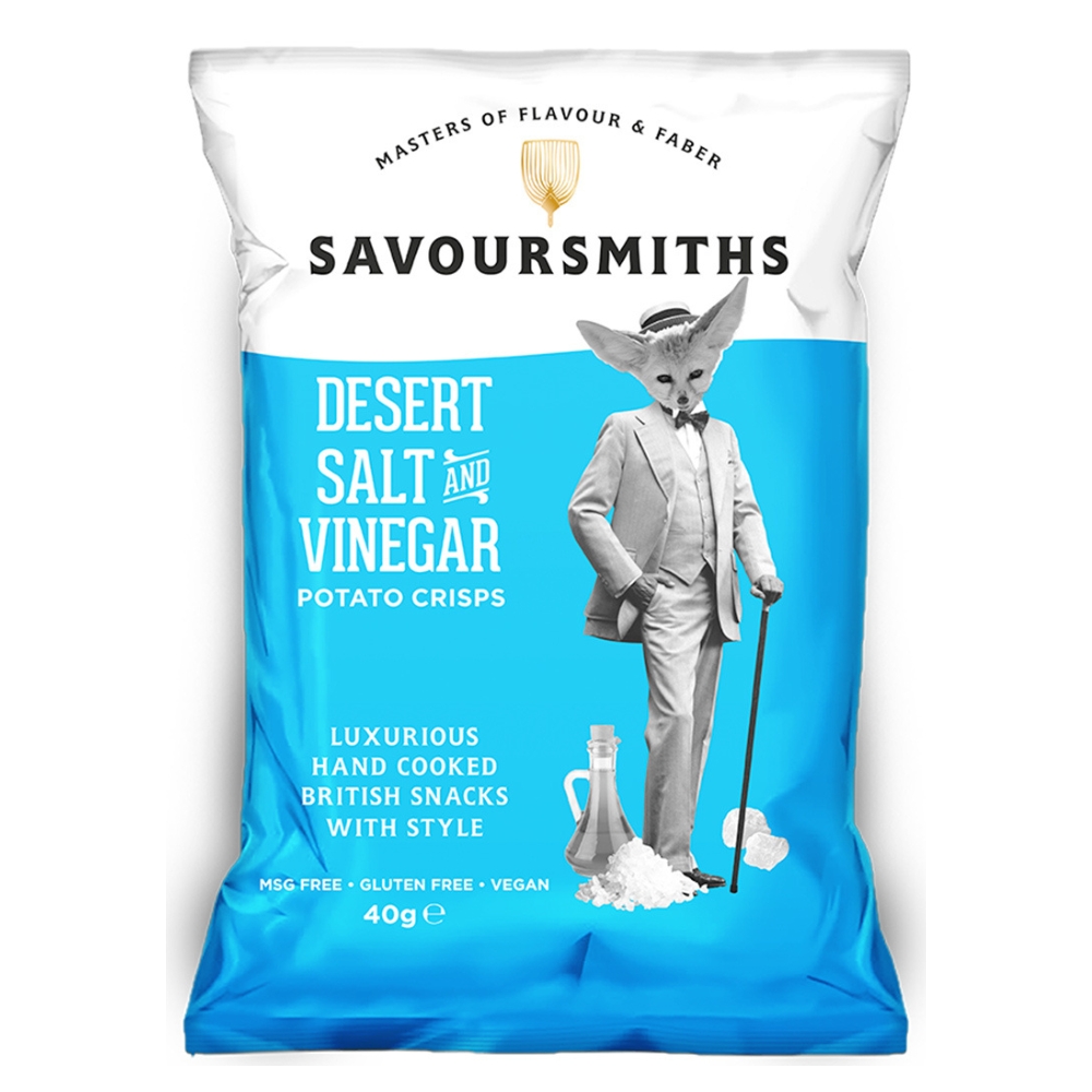 Πατατάκια με Αλάτι & Ξύδι 40g SAVOURSMITH'S