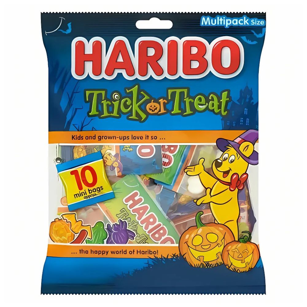 Trick or Treat Fruit & Foam Gummy Candy Assortment 160g HARIBO