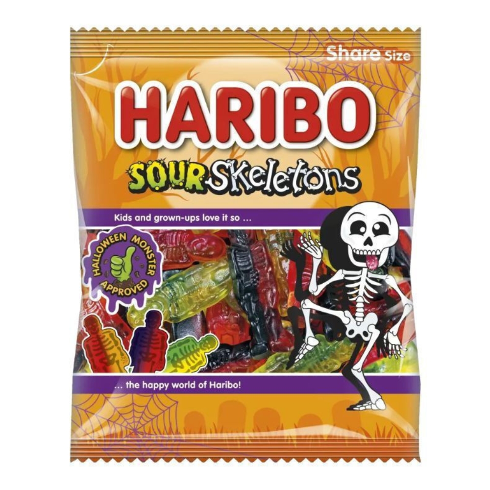 Ξινά Ζελεδάκια Σκελετοί 160G HARIBO