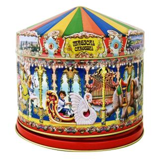 Vanilla Fudge in Metal Tin Carousel 300g CHURCHILL'S