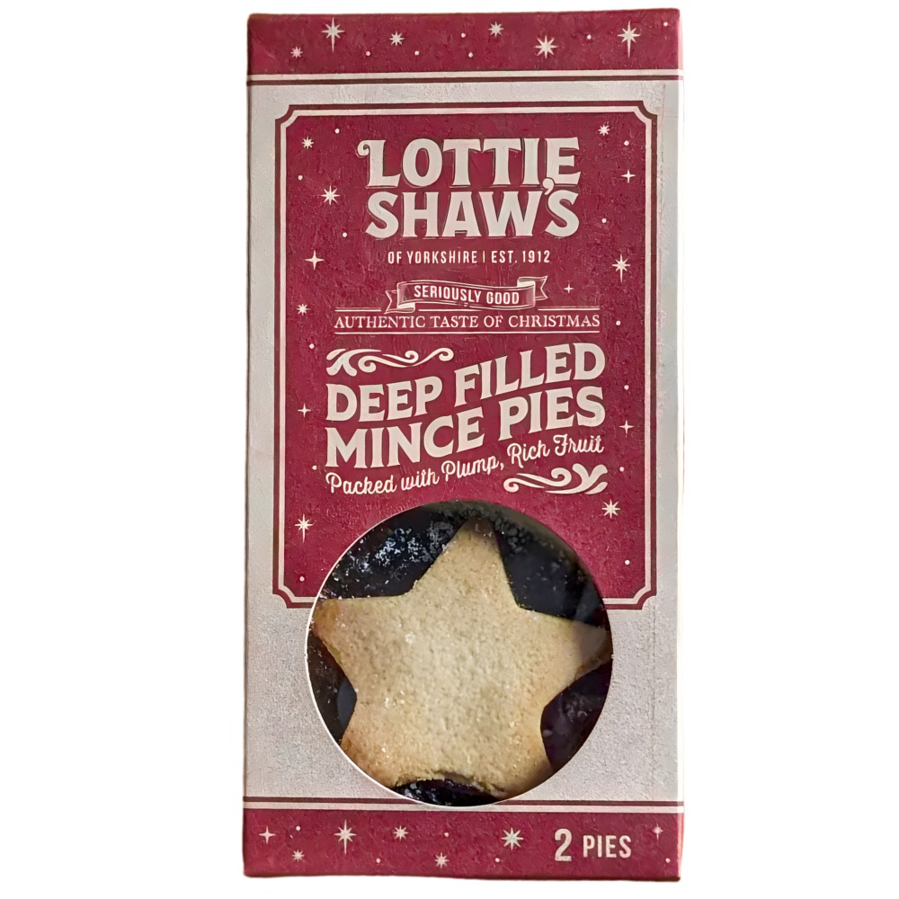 Seriously Good Traditional Mince Pies 140g (2 pcs) LOTTIE SHAWS