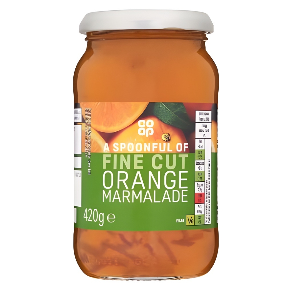Μαρμελάδα Πορτοκάλι με Ψιλοκομμένη Πορτοκαλόφλουδα 420g CO OP