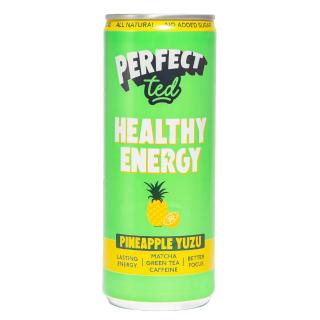 Pineapple & Yuzu Matcha Energy Drink 250ml PERFECT TED