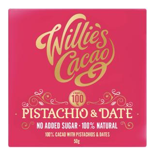 Pistachio & Date Bar 50g WILLIE'S CACAO