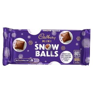 Σοκολάτα Γάλακτος με Μικρά Καραμελάκια Snowballs 110g CADBURY