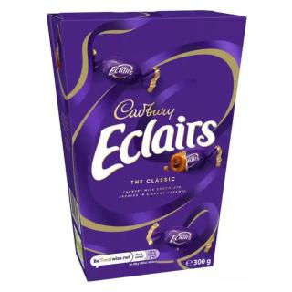 Eclairs Μαλακές Καραμέλες με γέμιση Σοκολάτα Γάλακτος 300g CADBURY