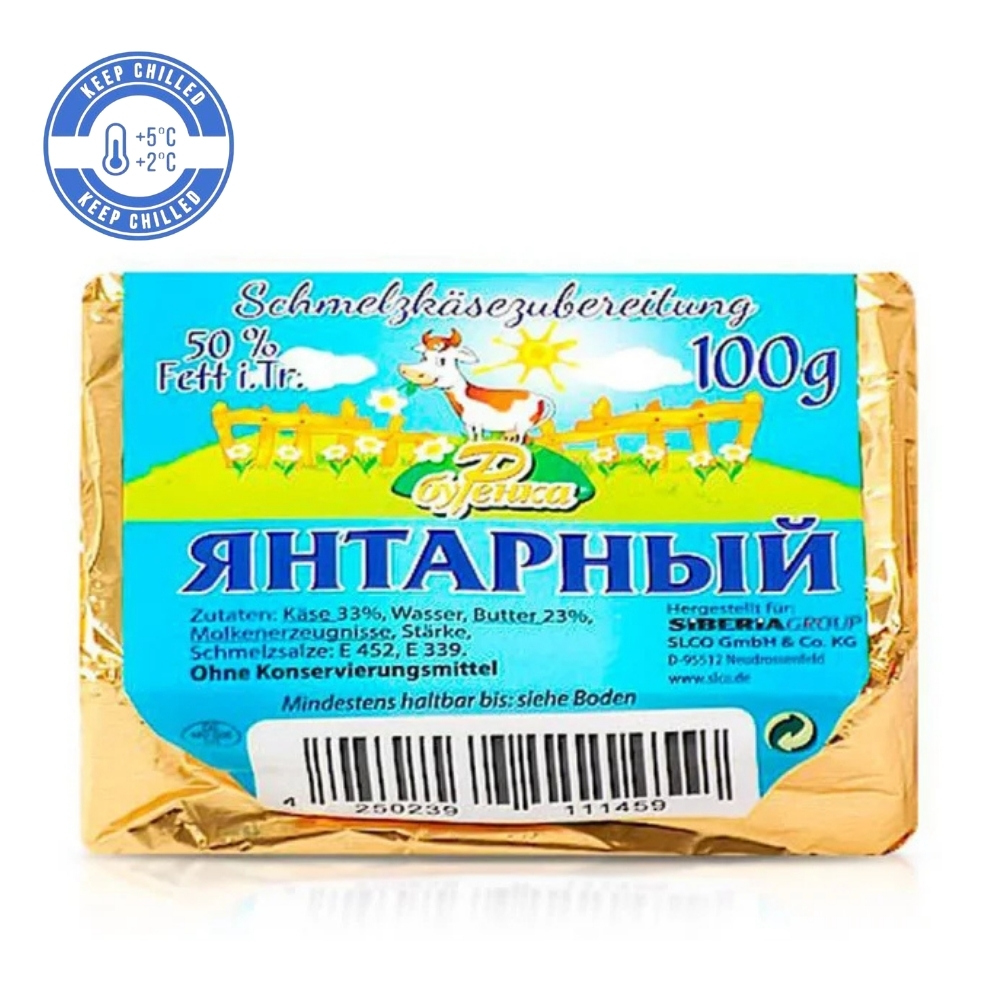 Cheese Spread 50% 100g Jantarnyj Вуренка