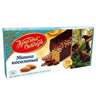 Waffle Cake Mishka Kosolapi 250g KRASNY OKTYABR