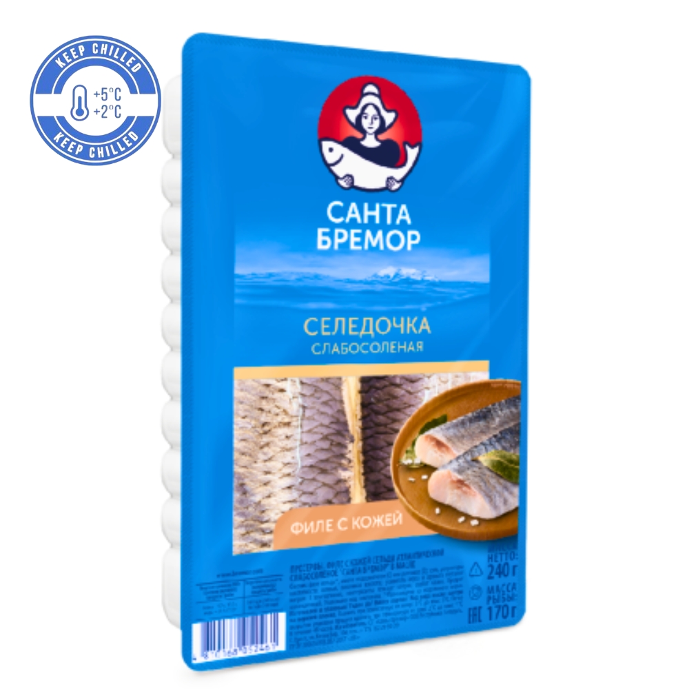 Herring Fillet In Oil 240g Санта Бремор