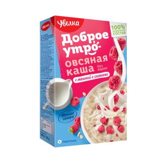 Oat Flakes With Rasberries And Cream 200g (5x40g) UVELKA
