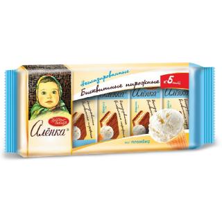 Biscuits with Plombir Flavour - Пирожное Аленка со вкусом пломбира 175g KRASNY OKTYABR