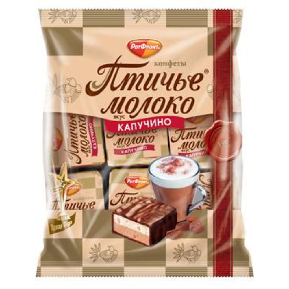 Chocolate Candy Ptitse Moloko Cappuccino Flavor 225g ROT FRONT