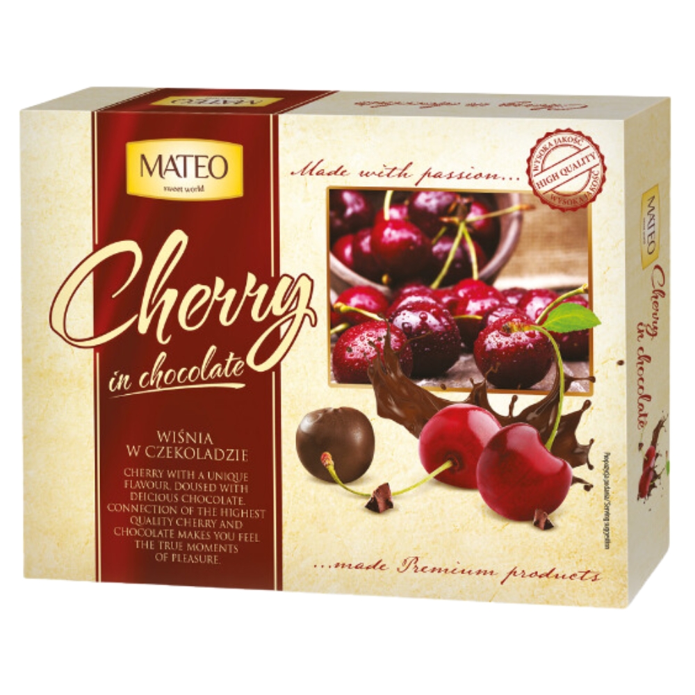 Chocolate Dipped Cherries 170g MATEO