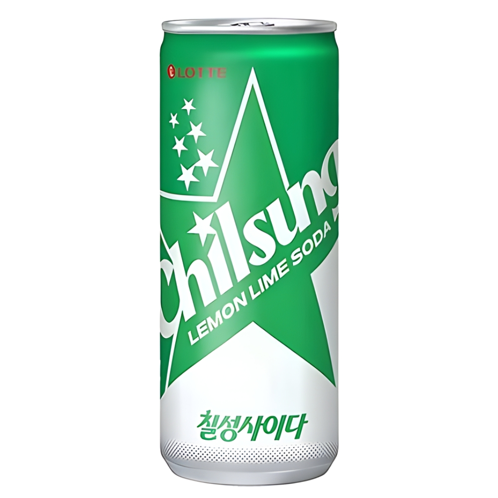 Ανθρακούχο Αναψυκτικό Λεμόνι & Λάιμ Chilsung 250ml LOTTE