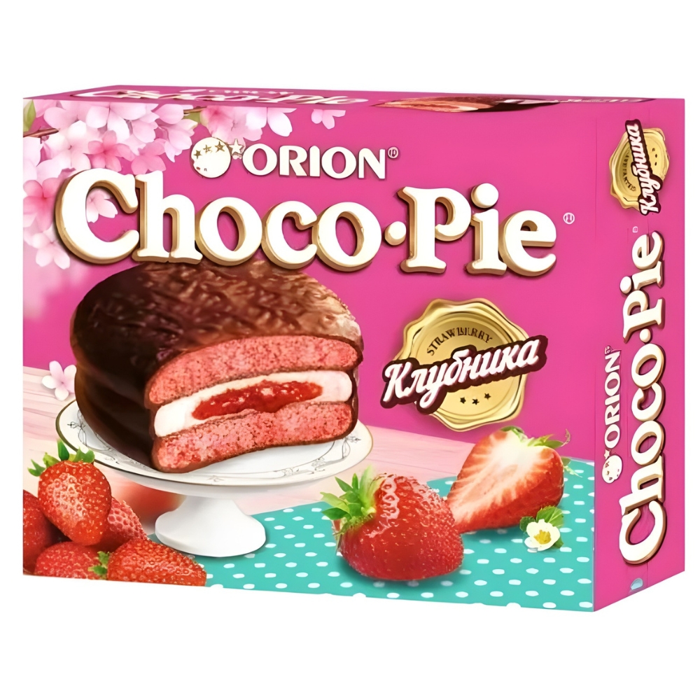 Choco Pie Strawberry & Cream 360g (12x30g) ORION!
