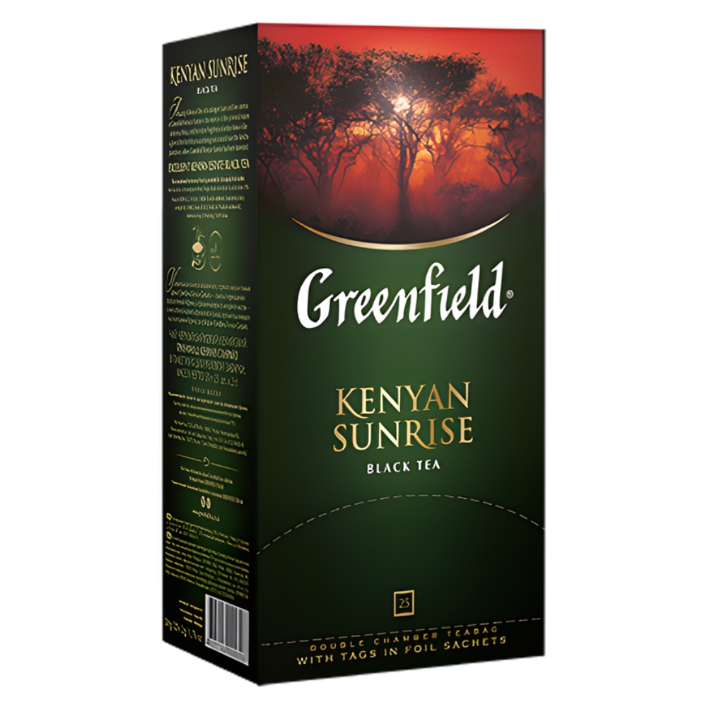Kenyan Sunrise Μαύρο Τσάι σε Φακελάκια 50g (25x2g) GREENFIELD