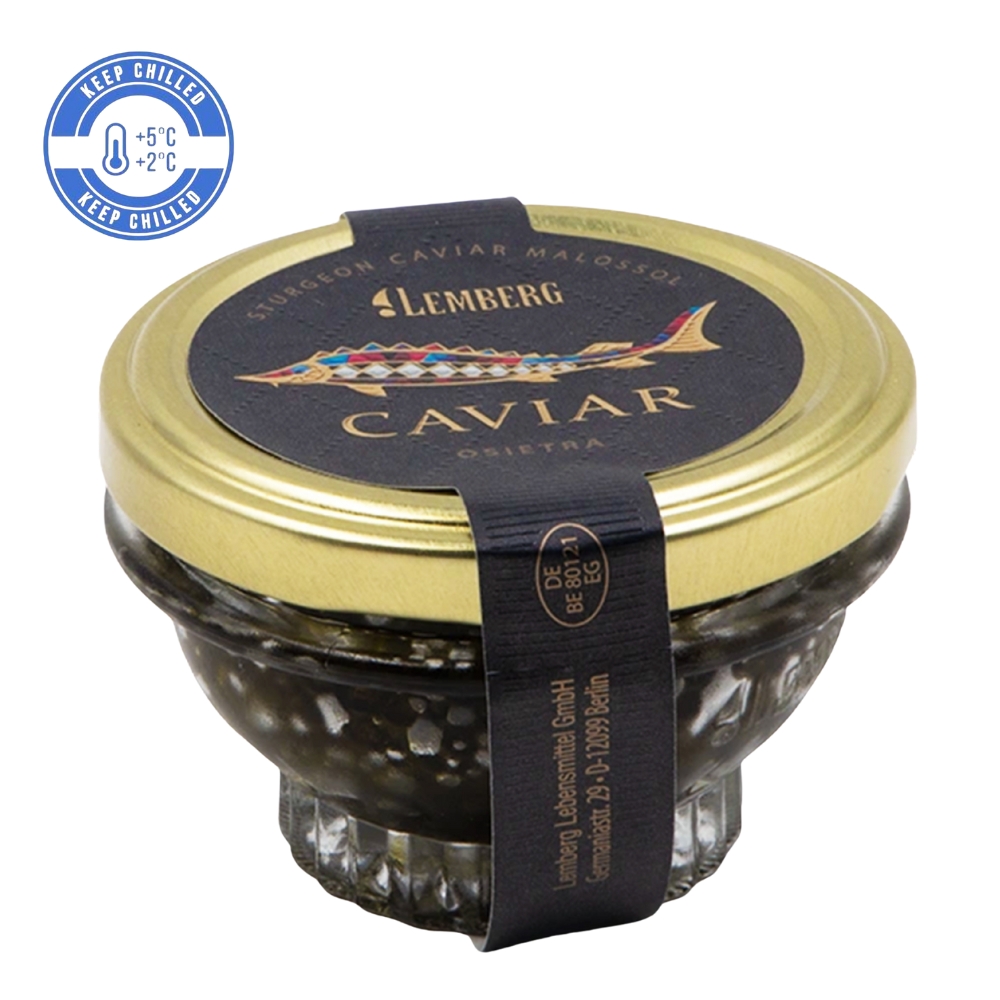 Ρώσσικο Μαύρο Χαβιάρι Οξύρρυγχου 50g LEMBERG