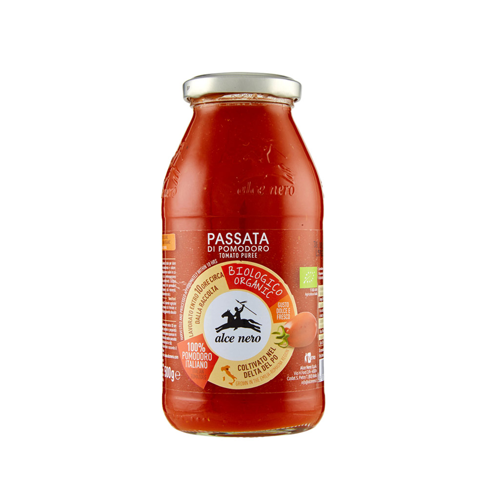 Tomato Sauce Organic - PASSATA 500g ALCENERO
