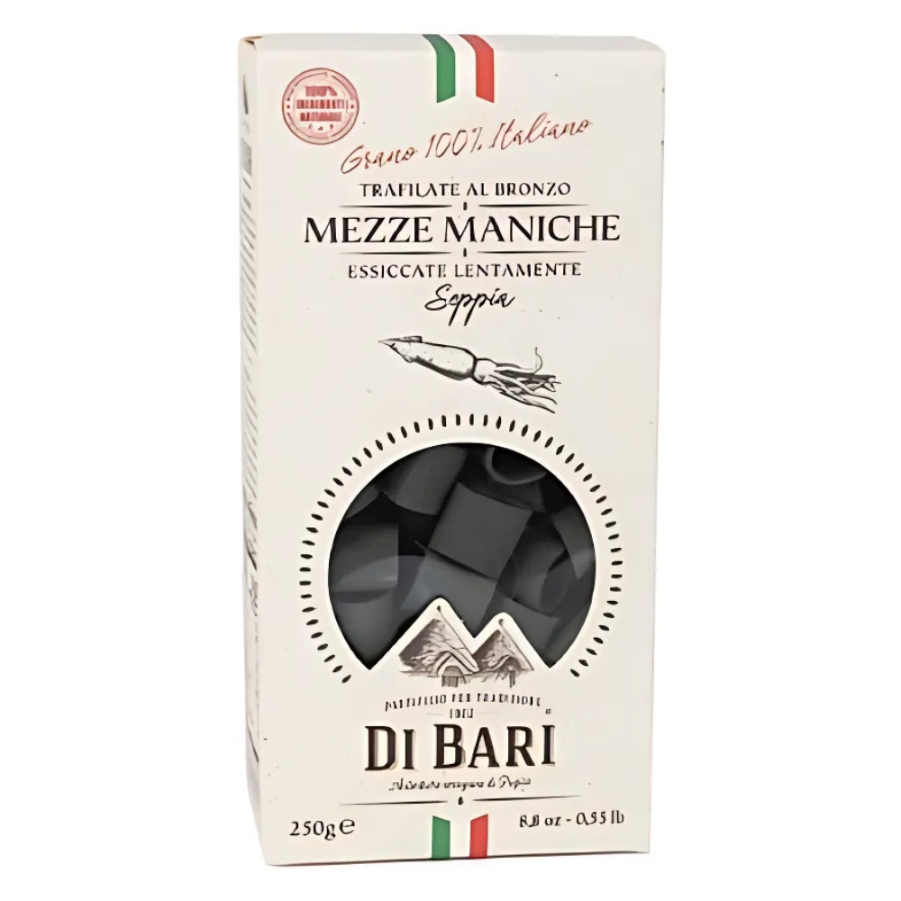 Mezze Machine Seppia - Short Sleeves Pasta with Squid Ink 250g DI BARI