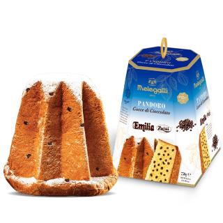 Italian Christmas Sweet Bread Pandoro with Dark Chocolate Chips 750g MELEGATTI