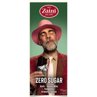 Μαύρη Σοκολάτα Χωρίς Ζάχαρη 70g ZAINI