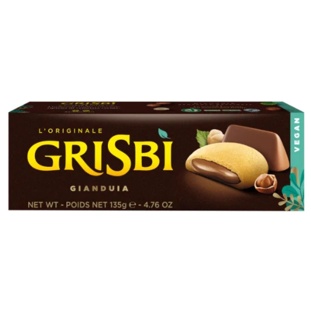 Gianduia Filled Cookies Vegan 135g GRISBI