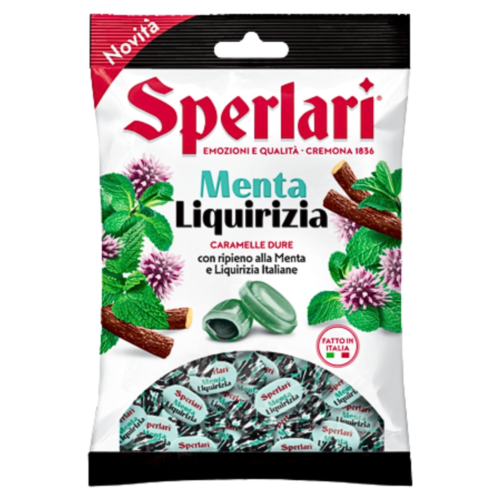 Καραμέλες με Μενθόλη και Γλυκόριζα 175g SPERLARI