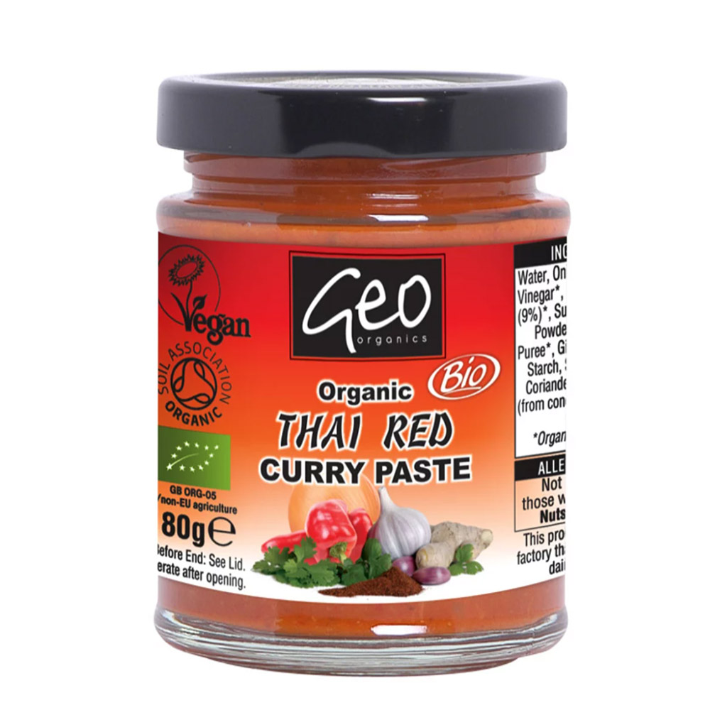 Organic Thai Red Curry Paste 180g GEO ORGANICS