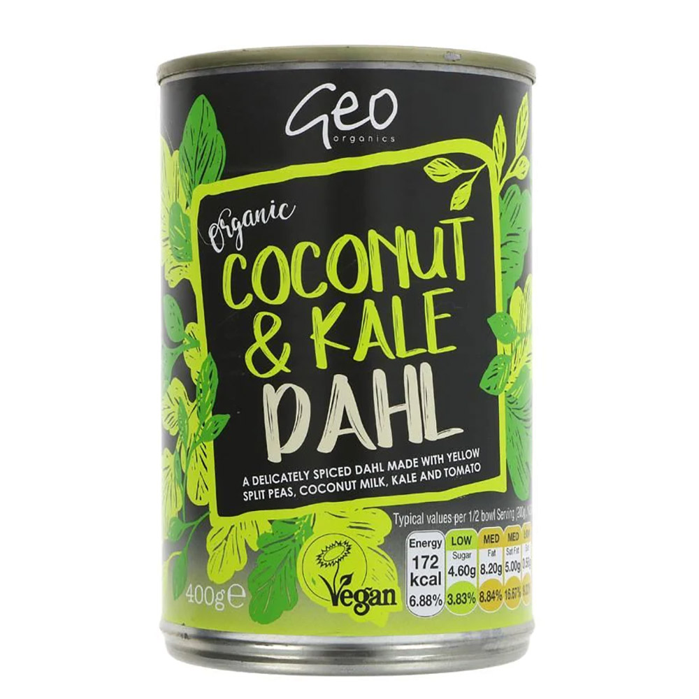 Organic, Vegan Dahl With Coconut And Kale 400g GEO ORGANICS