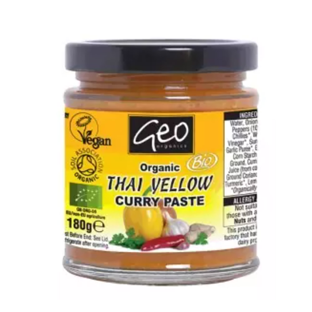 Organic Thai Yellow Curry Paste 180g GEO ORGANICS