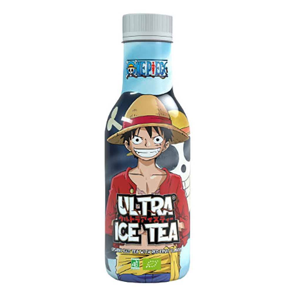 Βιολογικό Παγωμένο Τσάι με Γεύση Κόκκινων Φρούτων One Piece Luffy 500ml ULTRA ICE TEA
